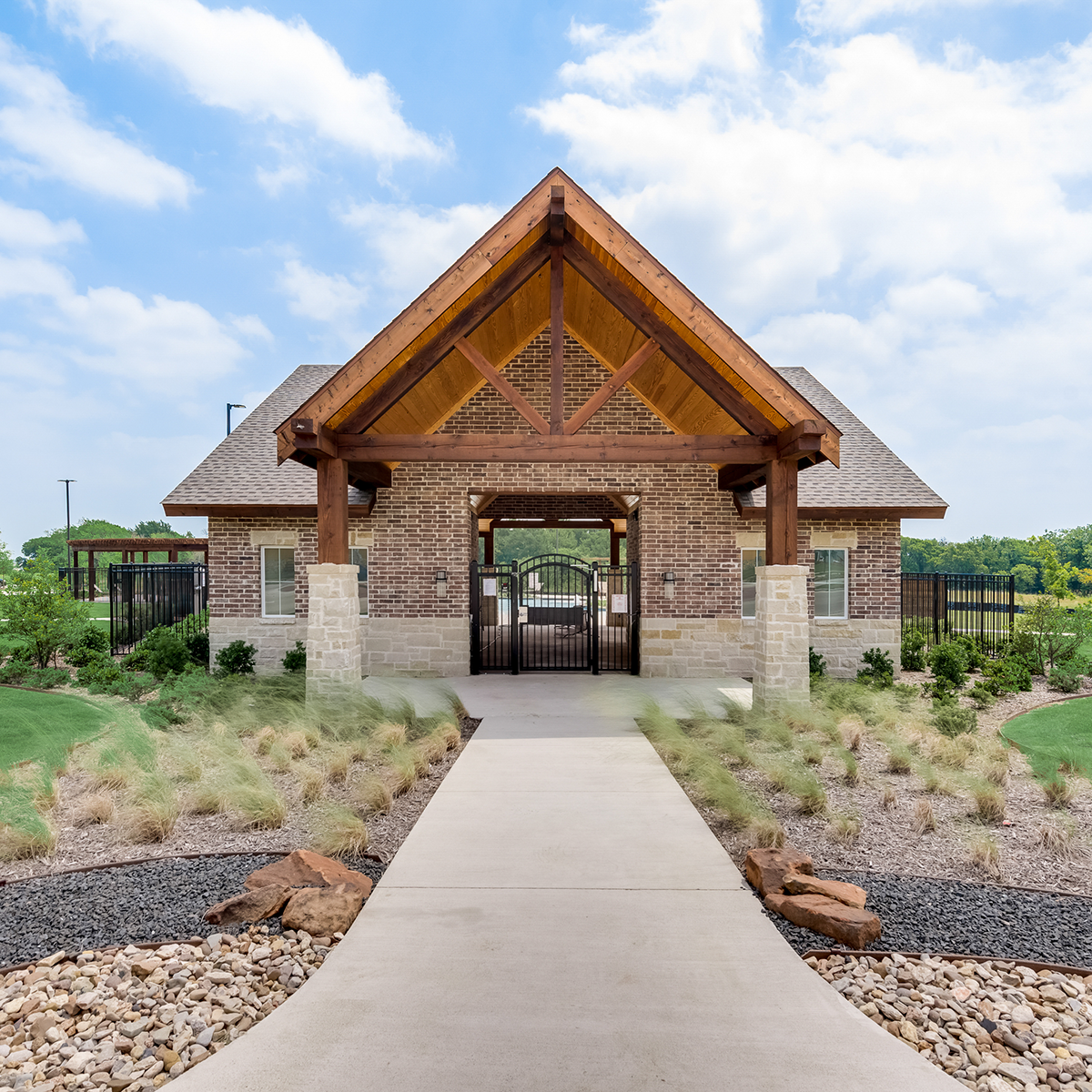 Pool entrance