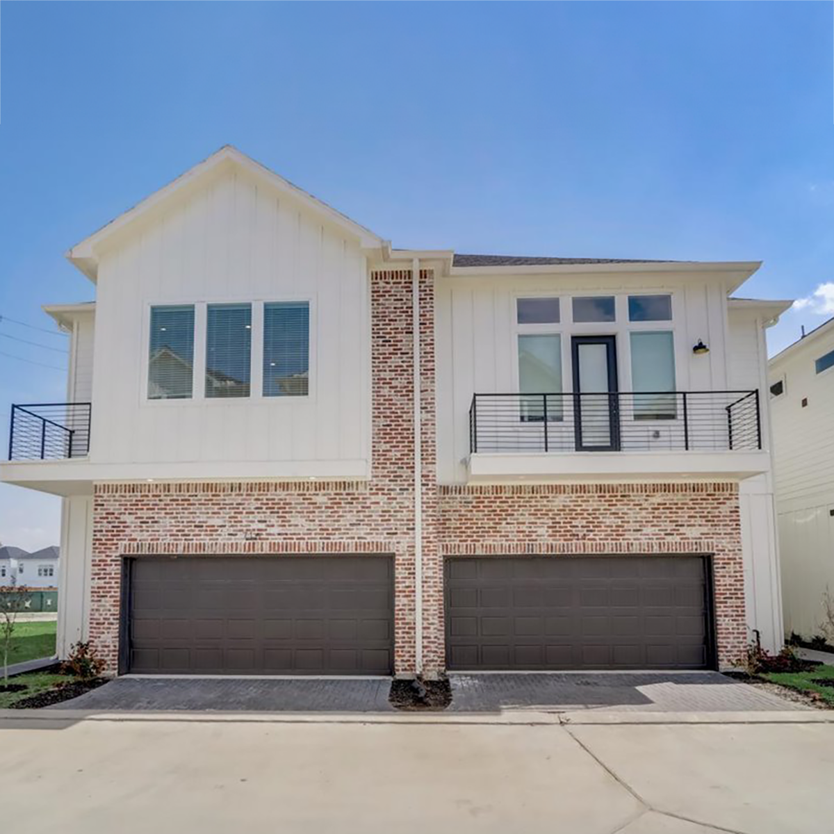 Attached 2-car garage