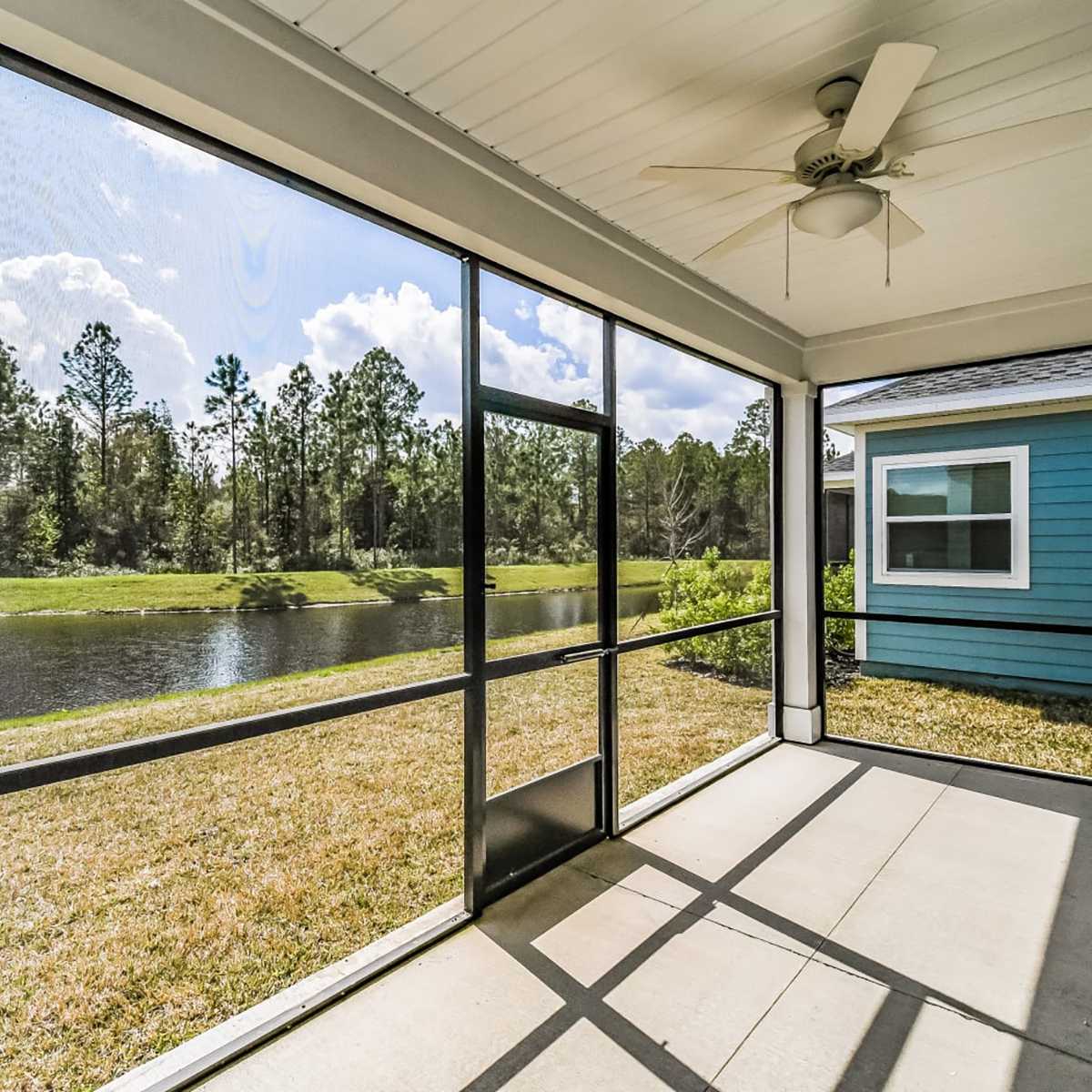 Screened-in patio