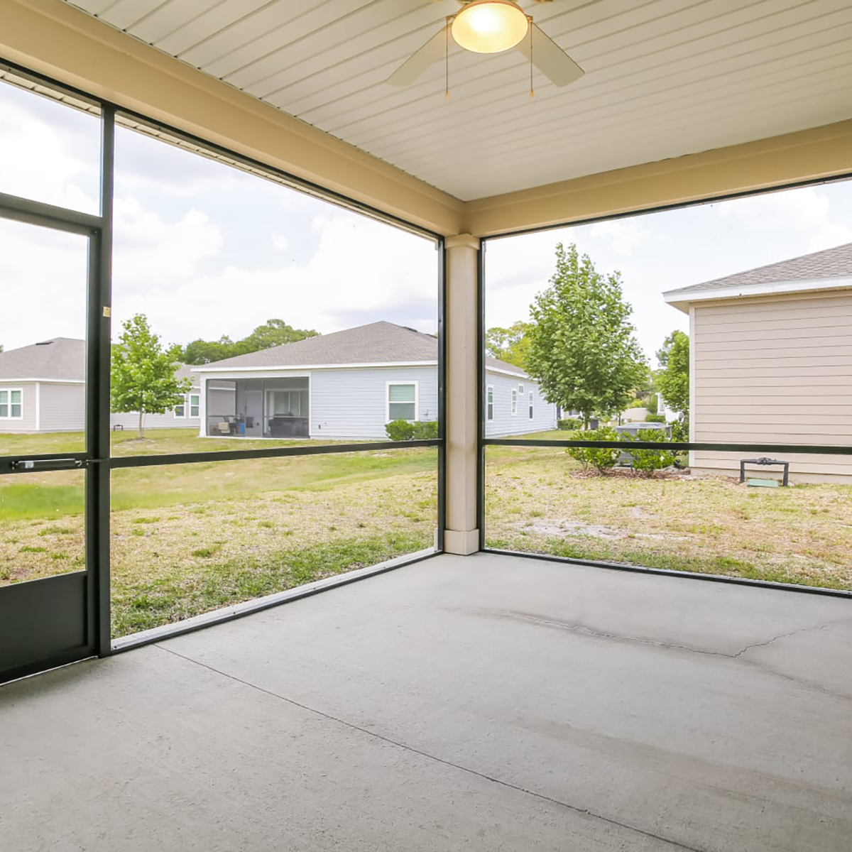 Screened-in patio