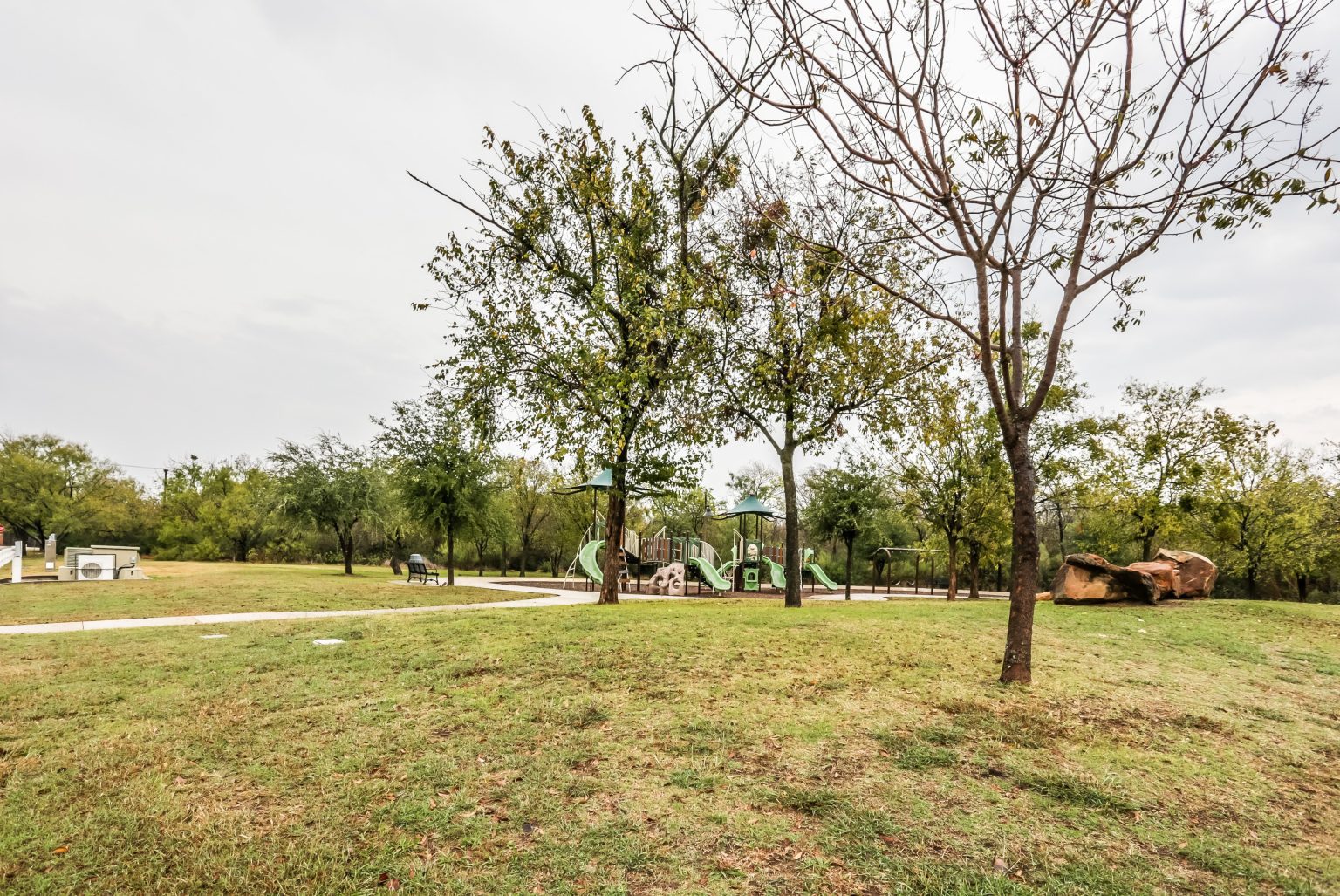 Dog park and walking trail