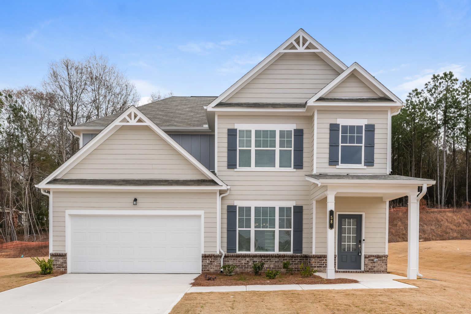 Attached 2-car garage