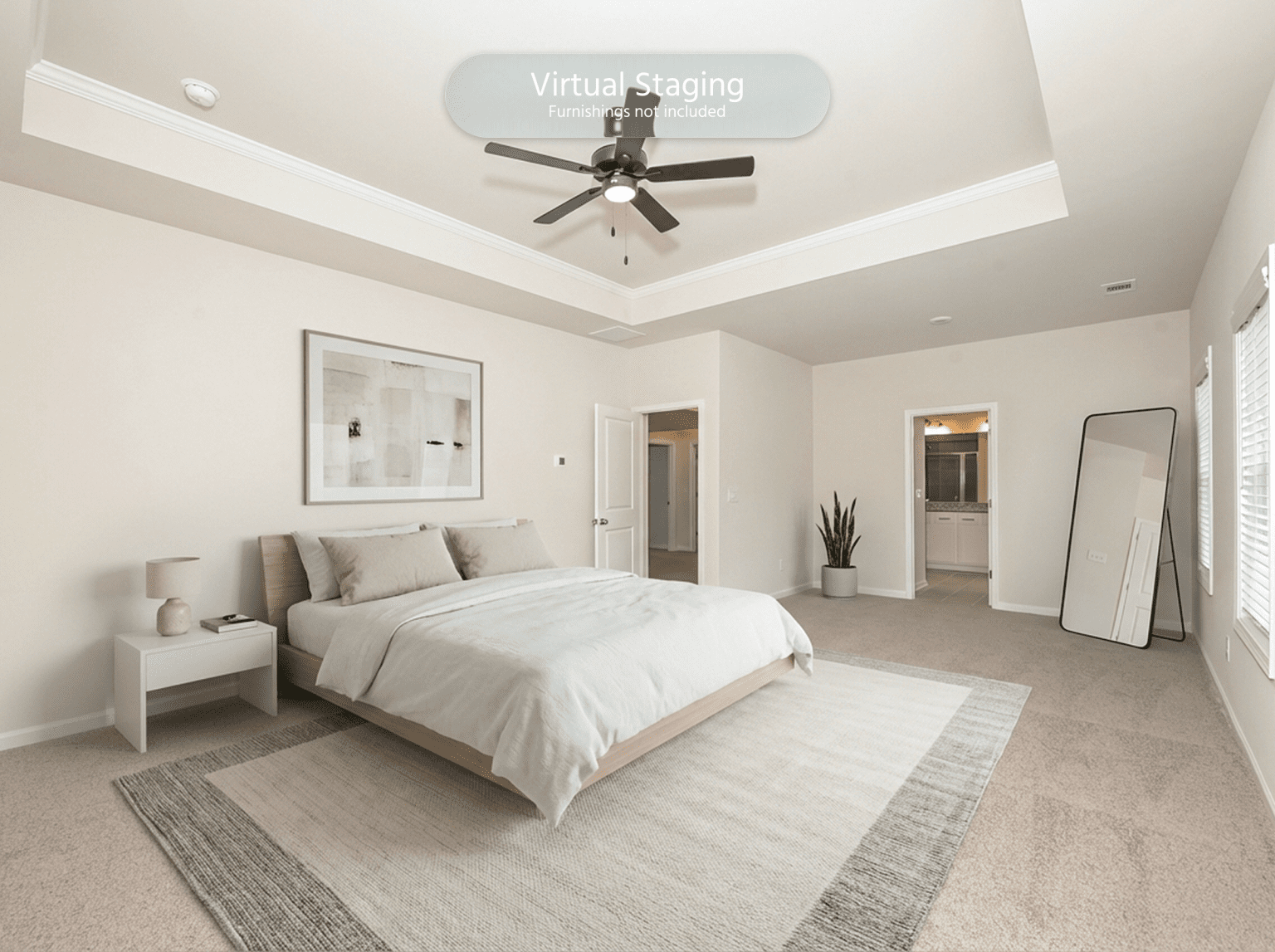 Virtual Staging Bedroom 1